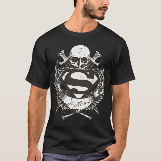 Superman gestileerd | Justitie Logo T-shirt (Voorkant)