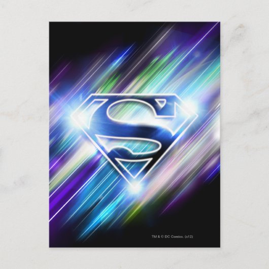 Superman gestileerd | Klein blauw-blauw-barstse Lo Briefkaart (Voorkant)