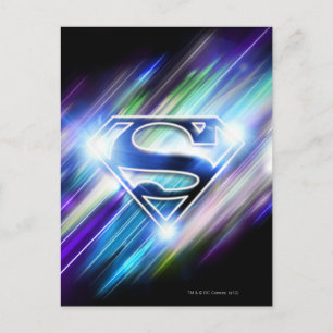 Superman gestileerd   Klein blauw-blauw-barstse Lo Briefkaart