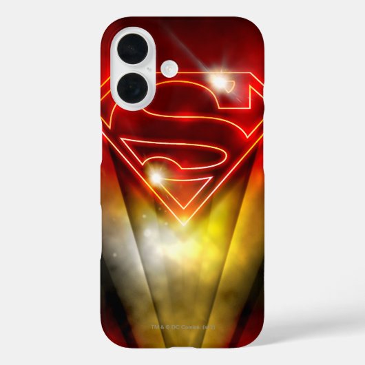 Superman gestileerd | Korte rode omtrek Logo Case-Mate iPhone Case (Achterkant)