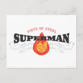 Superman gestileerd | Lijsten van staal Briefkaart (Voorkant)