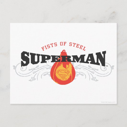 Superman gestileerd | Lijsten van staal Briefkaart (Voorkant)
