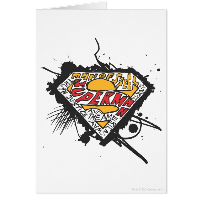 Superman gestileerd | Logo met letters Logo (Voorkant)