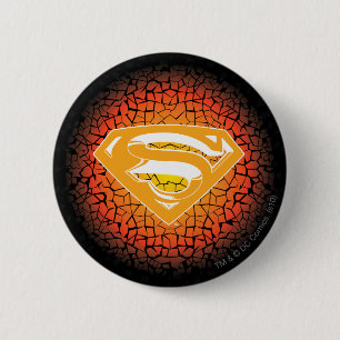 Superman gestileerd  Logo Ronde Button 5,7 Cm