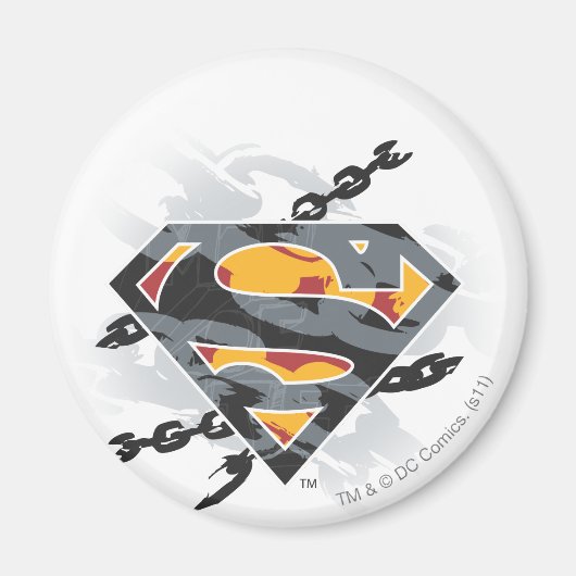 Superman gestileerd | Logo van kettingen Magneet (Voorkant)