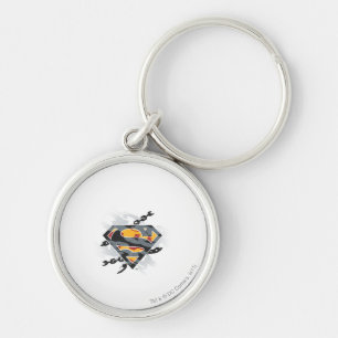 Superman gestileerd   Logo van kettingen Sleutelhanger