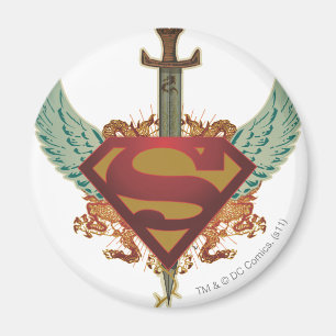 Superman gestileerd  Logo van woningen Magneet