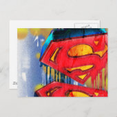Superman gestileerd | Logo voor stedenverf Briefkaart (Voorkant / Achterkant)