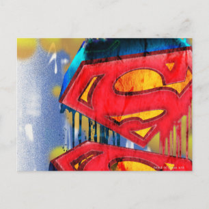 Superman gestileerd   Logo voor stedenverf Briefkaart