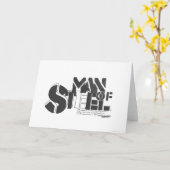 Superman gestileerd | Man staalbrieven Logo Kaart (Gele Bloem)