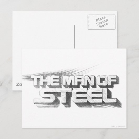 Superman gestileerd | Man van de Logo staaltekenin Briefkaart (Voorkant / Achterkant)