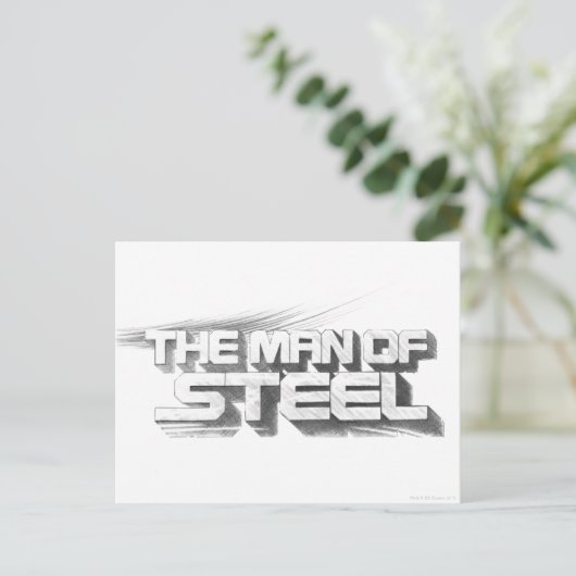 Superman gestileerd | Man van de Logo staaltekenin Briefkaart (Staand voorkant)