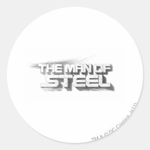 Superman gestileerd  Man van de Logo staaltekening Ronde Sticker