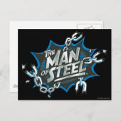 Superman gestileerd | Man van Logo van staal Briefkaart (Voorkant / Achterkant)