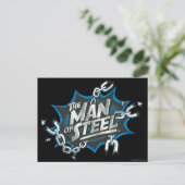 Superman gestileerd | Man van Logo van staal Briefkaart (Staand voorkant)