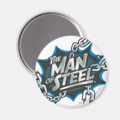 Superman gestileerd | Man van Logo van staal Magneet (Voorkant / Achterkant)
