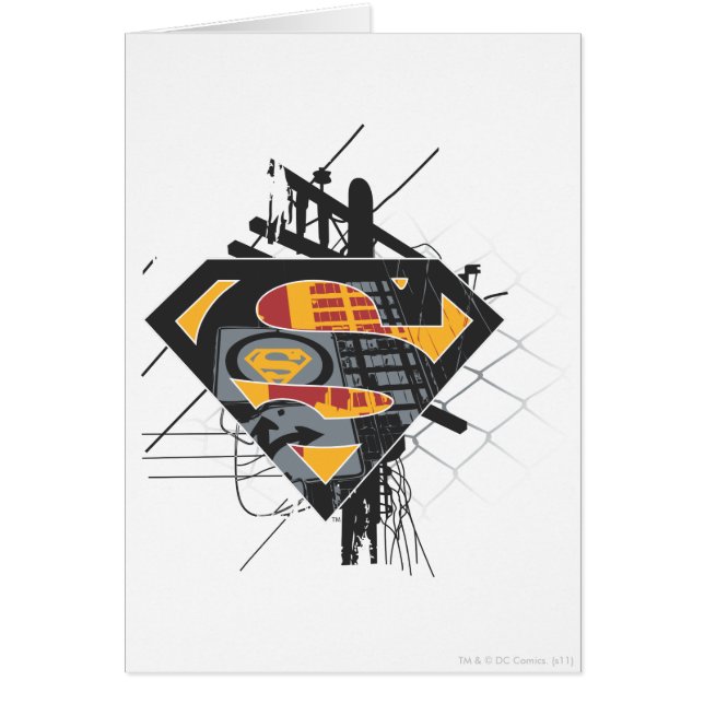 Superman gestileerd | Powerlines-Logo (Voorkant)