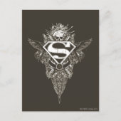 Superman gestileerd | Ster en Logo van de schedel Briefkaart (Voorkant)