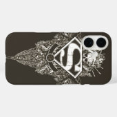 Superman gestileerd | Ster en Logo van de schedel Case-Mate iPhone Case (Achterkant (horizontaal))