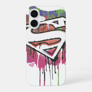 Superman gestileerd Twisted Innocence Logo iPhone 16 Hoesje