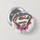 Superman gestileerd | Twisted Innocence Logo Ronde Button 5,7 Cm (Voorkant /achterkant)