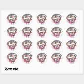 Superman gestileerd | Twisted Innocence Logo Ronde Sticker (Vel)