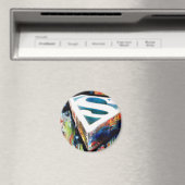 Superman gestileerd | Urban Graffiti Logo Magneet (Insitu (Vaatwasser))