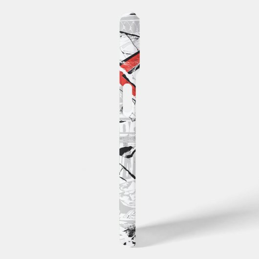 Superman gestileerd | Verplette Comic Logo Case-Mate iPhone Case (Achterkant / Rechts)