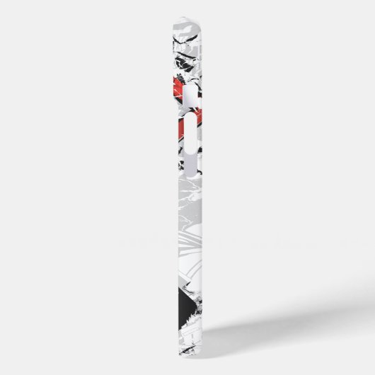 Superman gestileerd | Verplette Comic Logo Case-Mate iPhone Case (Achterkant / Links)