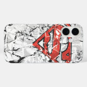 Superman gestileerd | Verplette Comic Logo Case-Mate iPhone Case (Achterkant (horizontaal))