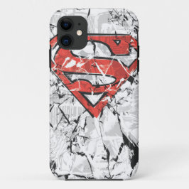 Superman gestileerd | Verplette Comic Logo iPhone 11 Hoesje