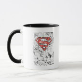 Superman gestileerd | Verplette Comic Logo Mok (Links)
