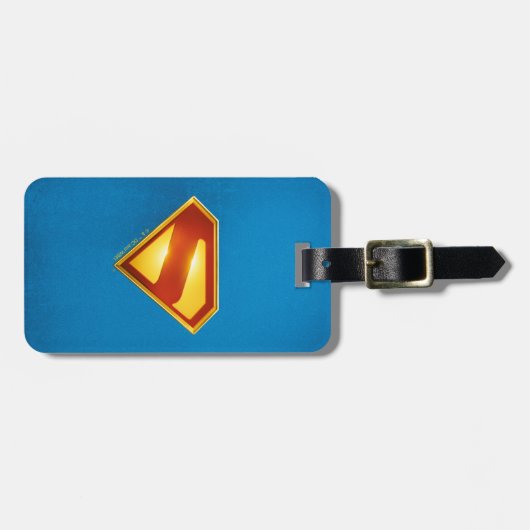 Superman Golden S Shield Brilliance Bagagelabel (Voorkant horizontaal)