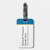 Superman Golden S Shield Brilliance Bagagelabel (Achterkant verticaal)