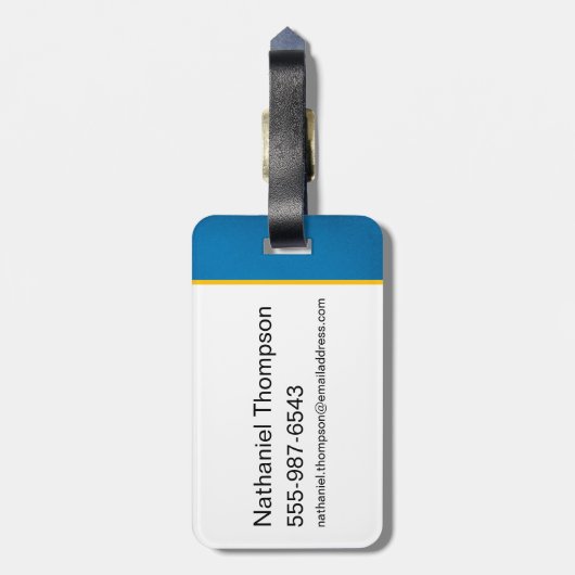 Superman Golden S Shield Brilliance Bagagelabel (Achterkant verticaal)