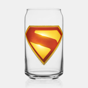 Superman Golden S Shield Brilliance Blikvorm Glas