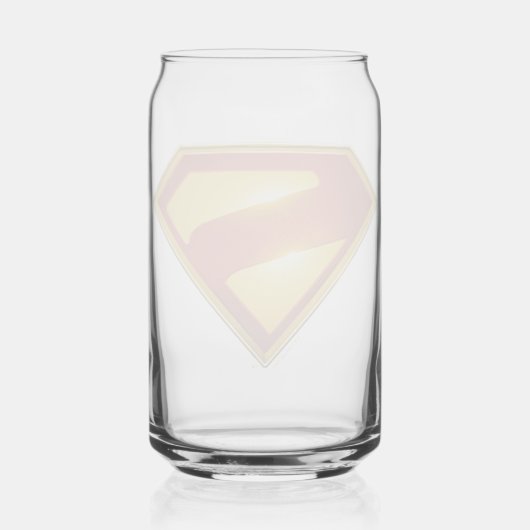 Superman Golden S Shield Brilliance Blikvorm Glas (Achterkant)