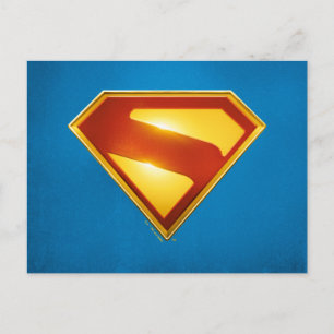 Superman Golden S Shield Brilliance Briefkaart
