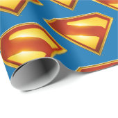 Superman Golden S Shield Brilliance Cadeaupapier (Rol Hoek)