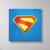 Superman Golden S Shield Brilliance Canvas Afdruk (Voorkant)