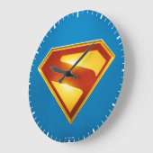 Superman Golden S Shield Brilliance Grote Klok (Hoek)