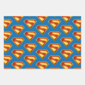 Superman Golden S Shield Brilliance Inpakpapier Vel (Voorkant 3)