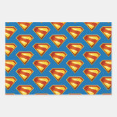 Superman Golden S Shield Brilliance Inpakpapier Vel (Voorkant)