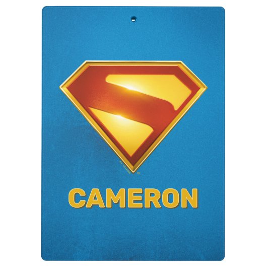 Superman Golden S Shield Brilliance Klembord (Achterkant)