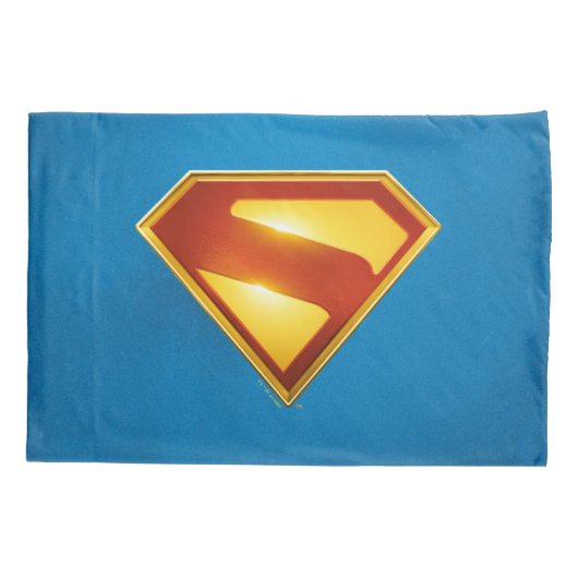 Superman Golden S Shield Brilliance Kussensloop (Achterkant)