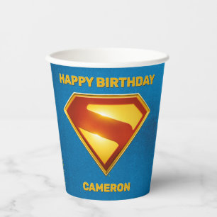 Superman Golden S Shield Brilliance Papieren Bekers