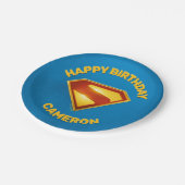 Superman Golden S Shield Brilliance Papieren Bordje (Gekanteld)