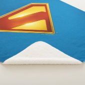 Superman Golden S Shield Brilliance Sherpa Deken (3/4)