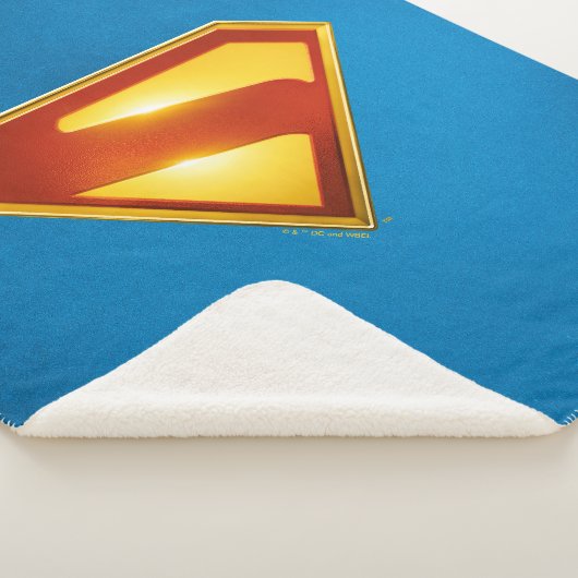 Superman Golden S Shield Brilliance Sherpa Deken (3/4)