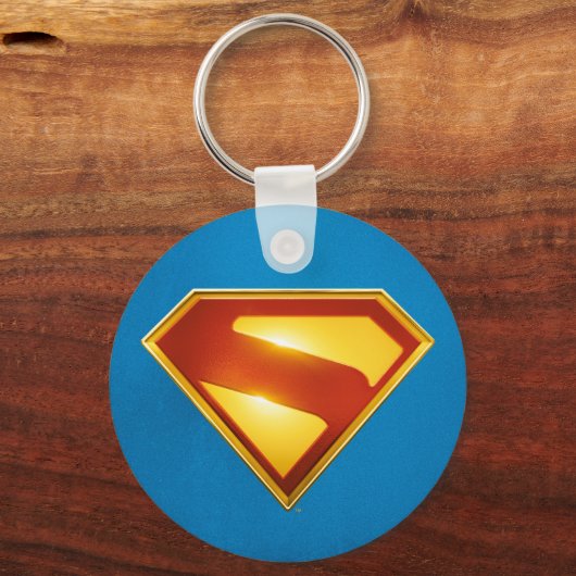 Superman Golden S Shield Brilliance Sleutelhanger (Achterkant)